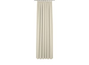 4004567447632 - Vorhang WIRTH Uni Collection Gardinen Gr 255 cm Kräuselband 142 cm beige (naturweiß) Kräuselband nach Maß