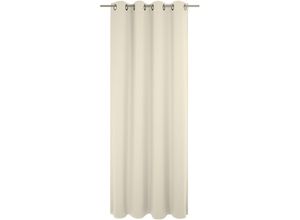 4004567448073 - Vorhang ADAM Vorhang Uni Collection aus 100 % Bio-Baumwolle Ösen (1 St) beige (naturweiß) B142cm H155cm Baumwolle (Bio-Baumwolle) Gardinen Blickdichter Vorhang Uni Collection aus Bio-Baumwolle Made in Germany