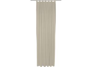 4004567448332 - Vorhang WIRTH Uni Collection Gardinen Gr 145 cm Schlaufen 142 cm beige (naturweiß) Schlaufen nach Maß