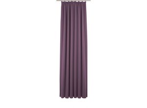 4004567456269 - Vorhang WIRTH Uni Collection Gardinen Gr 245 cm Kräuselband 142 cm lila (aubergine) Kräuselband nach Maß