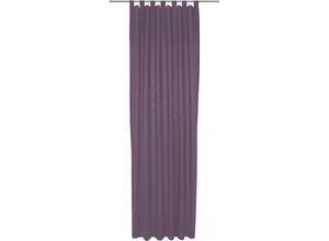 4004567456986 - Vorhang WIRTH Uni Collection Gardinen Gr 155 cm Schlaufen 142 cm lila (aubergine) Schlaufen nach Maß