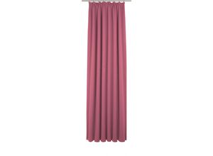 4004567458461 - Vorhang WIRTH Uni Collection Gardinen Gr 285 cm Kräuselband 142 cm pink Kräuselband nach Maß