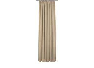 4004567465889 - Vorhang WIRTH Uni Collection light Gardinen Gr 145 cm Kräuselband 142 cm beige Kräuselband nach Maß