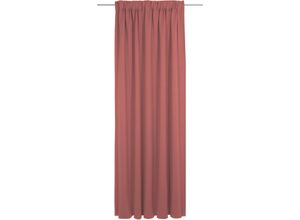 4004567467364 - Vorhang WIRTH Uni Collection light rot Gardinen 275cm Multifunktionsband 142cm Baumwolle (Bio-Baumwolle) nach Maß B142cm H275cm