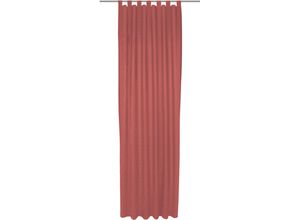 4004567467814 - Vorhang WIRTH Uni Collection light Gardinen Gr 185 cm Schlaufen 142 cm rot Schlaufen nach Maß