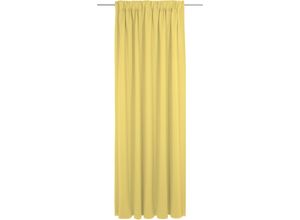 4004567470630 - Vorhang WIRTH Uni Collection light gelb Gardinen 305cm Multifunktionsband 142cm Baumwolle (Bio-Baumwolle) nach Maß B142cm H305cm