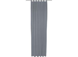 4004567475499 - Vorhang WIRTH Uni Collection light blau (königsblau) Gardinen 305cm Schlaufen 142cm Baumwolle (Bio-Baumwolle) nach Maß B142cm H305cm