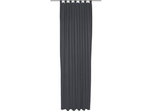 4004567476588 - Vorhang WIRTH Uni Collection light blau (dunkelblau) Gardinen 315cm Schlaufen 142cm Baumwolle (Bio-Baumwolle) nach Maß B142cm H315cm