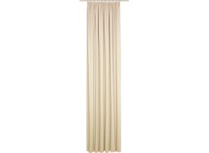 4004567480080 - Vorhang WIRTH WirthNatur Gardinen Gr 305 cm Kräuselband 132 cm beige Kräuselband nach Maß