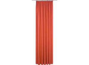 4004567480684 - Vorhang WIRTH WirthNatur Gardinen Gr 365 cm Kräuselband 132 cm rot Kräuselband nach Maß