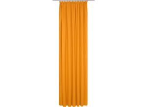 4004567481193 - Vorhang WIRTH WirthNatur Gardinen Gr 335 cm Kräuselband 132 cm orange Kräuselband nach Maß