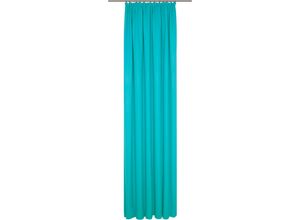 4004567481391 - Vorhang WIRTH WirthNatur Gardinen Gr 265 cm Kräuselband 132 cm blau (türkis) Kräuselband nach Maß