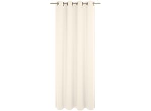 4004567491918 - Vorhang WIRTH Newbury Gardinen Gr 165 cm Ösen 130 cm beige (creme) Ösen nach Maß