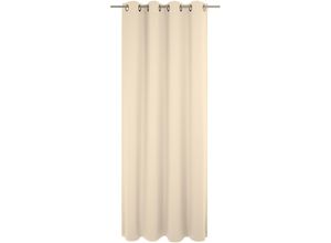 4004567493011 - Vorhang WIRTH Newbury Gardinen Gr 185 cm Ösen 130 cm beige Ösen nach Maß