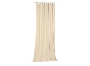 4004567493271 - Vorhang WIRTH Newbury beige Gardinen 175cm Schlaufen 130cm Baumwolle Polyester nach Maß B130cm H175cm