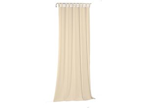 4004567493394 - Vorhang WIRTH Newbury beige Gardinen 295cm Schlaufen 130cm Baumwolle Polyester nach Maß B130cm H295cm