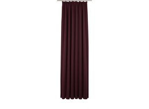 4004567503314 - Vorhang WIRTH Newbury Gardinen Gr 205 cm Kräuselband 130 cm lila (aubergine) Kräuselband nach Maß