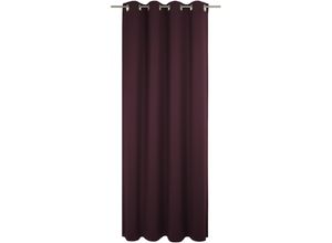 4004567503819 - Vorhang WIRTH Newbury Gardinen Gr 165 cm Ösen 130 cm lila (aubergine) Ösen nach Maß