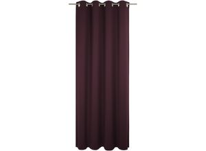 4004567503826 - Vorhang WIRTH Newbury lila (aubergine) B130cm H175cm Baumwolle Polyester Gardinen nach Maß