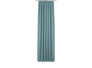 4004567505486 - Vorhang WIRTH Newbury Gardinen Gr 215 cm Kräuselband 130 cm blau (mittelblau) Kräuselband nach Maß