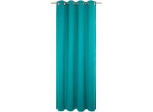 4004567508340 - Vorhang WIRTH Newbury blau (türkis) Gardinen 375cm Ösen 130cm Baumwolle Polyester nach Maß B130cm H375cm 4004567508340 - Vorhang WIRTH Newbury blau (türkis) Gardinen 375cm Ösen 130cm Baumwolle Polyester nach Maß B130cm H375cm
