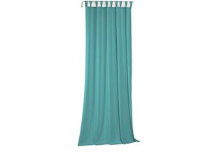 4004567508517 - Vorhang WIRTH Newbury Gardinen Gr 275 cm Schlaufen 130 cm blau (türkis) Schlaufen nach Maß