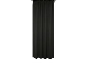 4004567510138 - Vorhang WIRTH Newbury schwarz Gardinen 275cm Multifunktionsband 130cm Baumwolle Polyester nach Maß B130cm H275cm 4004567510138 - Vorhang WIRTH Newbury schwarz Gardinen 275cm Multifunktionsband 130cm Baumwolle Polyester nach Maß B130cm H275cm