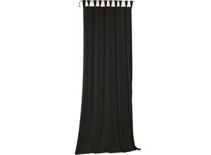 4004567510763 - Vorhang WIRTH Newbury Gardinen Gr 365 cm Schlaufen 130 cm schwarz Schlaufen nach Maß