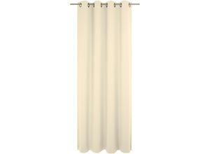 4004567519315 - Vorhang WIRTH Umea Gardinen Gr 175 cm Ösen 132 cm beige (hellbeige) Ösen