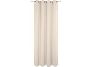 4004567519841 - Vorhang WIRTH Umea Gr 1 beige B132cm H145cm Jacquard Polyester Gardinen