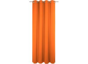 4004567521073 - Vorhang WIRTH Umea Gardinen Gr 145 cm Ösen 132 cm orange Ösen