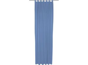 4004567521417 - Vorhang WIRTH Umea Gardinen Gr 245 cm Schlaufen 132 cm blau (mittelblau) Schlaufen