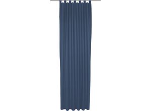 4004567521691 - Vorhang WIRTH Umea Gardinen Gr 225 cm Schlaufen 132 cm blau (dunkelblau) Schlaufen