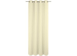 4004567527938 - Vorhang WIRTH Westport Gardinen Gr 145 cm Ösen 132 cm beige (natur) Ösen