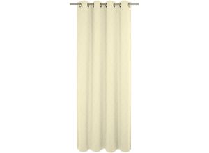 4004567527945 - Vorhang WIRTH Westport Gardinen Gr 175 cm Ösen 132 cm beige (natur) Ösen