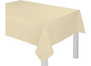 4004567528096 - Tischdecke WIRTH Westport Tischdecken Gr B L 120 cm x 120 cm 1 St quadratisch beige (natur) Tischdecken Made in Germany Jacquard Dekostoff Blatt-Design Pflegeleicht