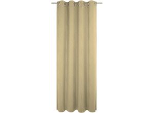 4004567528218 - Vorhang WIRTH Westport Gardinen Gr 175 cm Ösen 132 cm beige Ösen