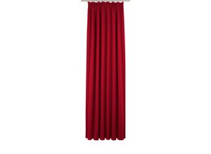 4004567528461 - Vorhang WIRTH Westport Gardinen Gr 245 cm Smokband 132 cm rot Smokband