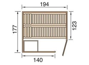 4004581007478 - weka Elementsauna VARBERG Gr 3 Sparset 75 kw BioS