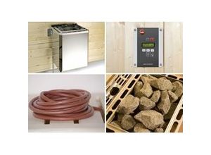 4004581230364 - weka Premium Massivholz-Sauna Bergen Gr 1 Sparset 75 kW BioS