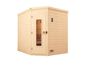 4004581230975 - weka Premium Massivholz-Sauna TURKU - Gr 2 Sparset 75 kW OS inkl digitaler Steuerung Massivholztür