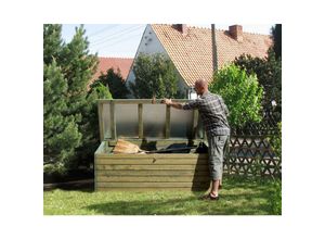 4004581306861 - Aufbewahrungsbox Garten- Terrassentruhe kdi Aufbewahrungsboxen Gr B H T 188 cm x 70 cm x 78 cm grün Boxen und Kisten 19 mm starke Wände