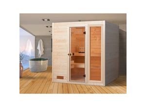 4004581436452 - Weka Sauna Valida 2 mit Zusatzfenster 189 x 203 x 189 cm