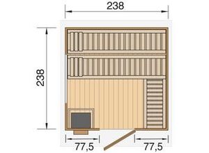 4004581481452 - Weka Design-Saunahaus KUOPIO Sparset 90 kw BioS natur