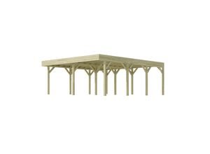 4004581594114 - Weka Doppelcarport kdi mit Vorbereitung zur Dachbegrünung