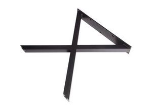 4004589020233 - Tischbein X-Form schwarz Maße 710 x 700 x 100 cm Tischbeine - Dieda