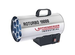 4004625368855 - - rothenberher Industrial Gasheizkanone 19000 Piezo 182kW 980 c 500m3 h inkl Gasschlauch und Regler 300mbar