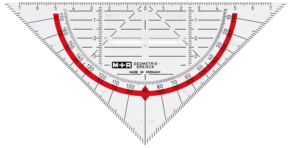 4004627406005 -  Geometriedreieck Polystyrol glasklar 16cm  4004627406005 Möbius + Ruppert
