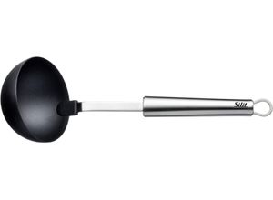 4004633300700 - Schöpflöffel SILIT Classic Line schwarz (edelstahl schwarz) B900cm H900cm Edelstahl 18 10 Kunststoff Kochlöffel Schöpfer 30 cm für Antihaft-Kochgeschirr hitzebeständig bis 260C