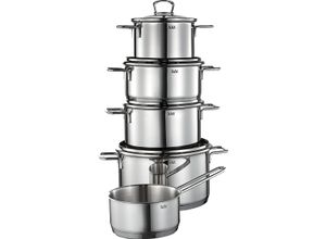 4004633301721 - Kochtopf-Set 5-teilig silber